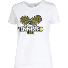 T-SHIRT TENNISPRO FEMME RAQUETTES