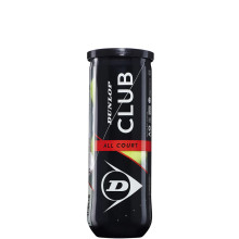 TUBE DE 3 BALLES DUNLOP CLUB ALL COURT