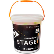 Baril De 60 Balles Dunlop Mini Tennis Stage 2 Orange