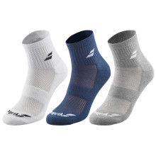 3 PAIRES DE CHAUSSETTES BABOLAT QUARTER (ANKLE)