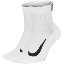 2 Paires de Chaussettes Nike Court Ankle Blanches