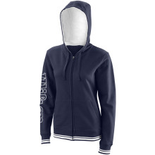 Sweat Wilson Femme Team 2 à Capuche Zippé Marine