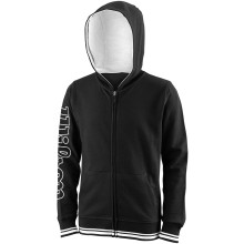 Sweat Wilson Junior Team 2 à Capuche Zippé Noir