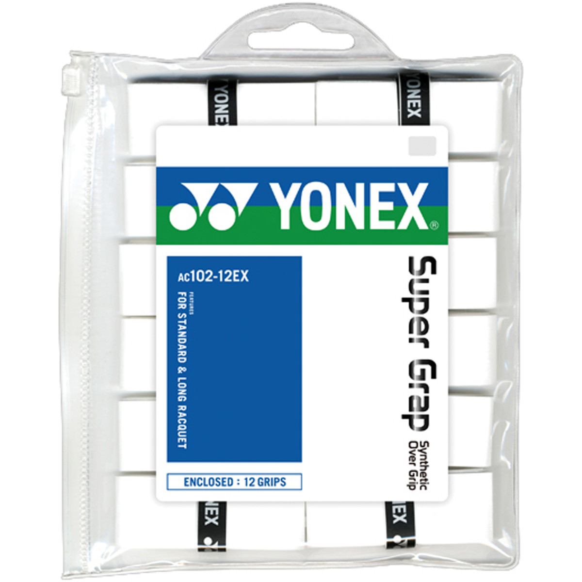 Surgrips Yonex AC102EX  Blanc x12