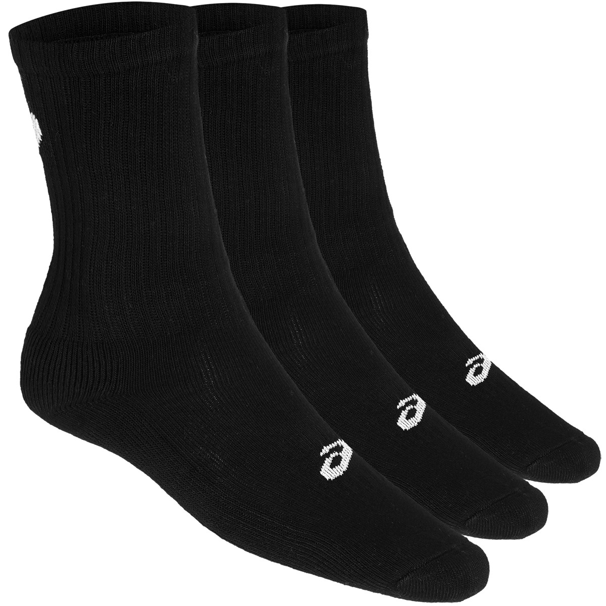 3 Paires De Chaussettes Asics Tennis Crew Noires