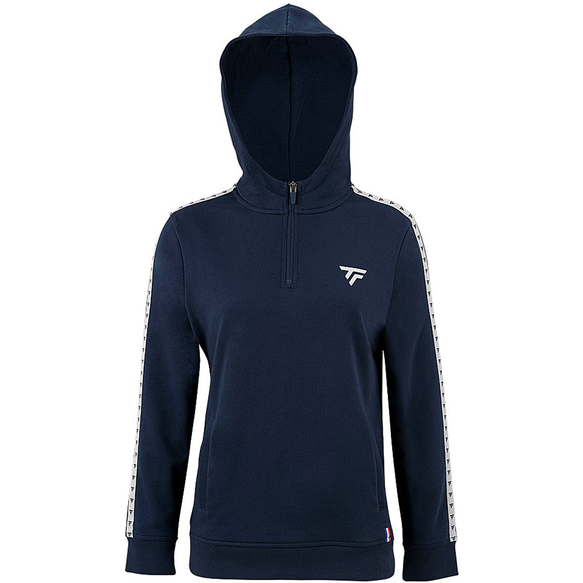SWEAT TECNIFIBRE FEMME 1/ ZIP A CAPUCHE