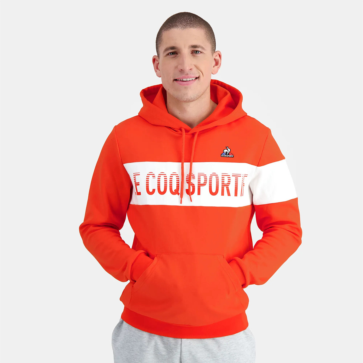 SWEAT LE COQ SPORTIF A CAPUCHE MODELE 1
