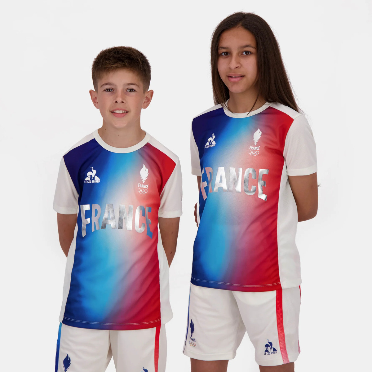 T-SHIRT LE COQ SPORTIF JUNIOR FRANCE OLYMPIQUE PERFORMANCE
