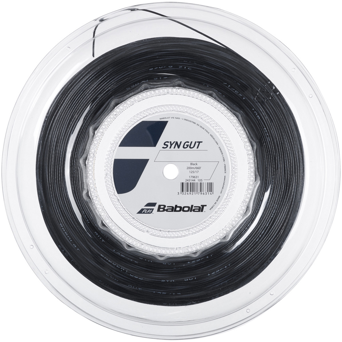 Bobine Babolat Synthetic Gut Noir (200 Mètres)