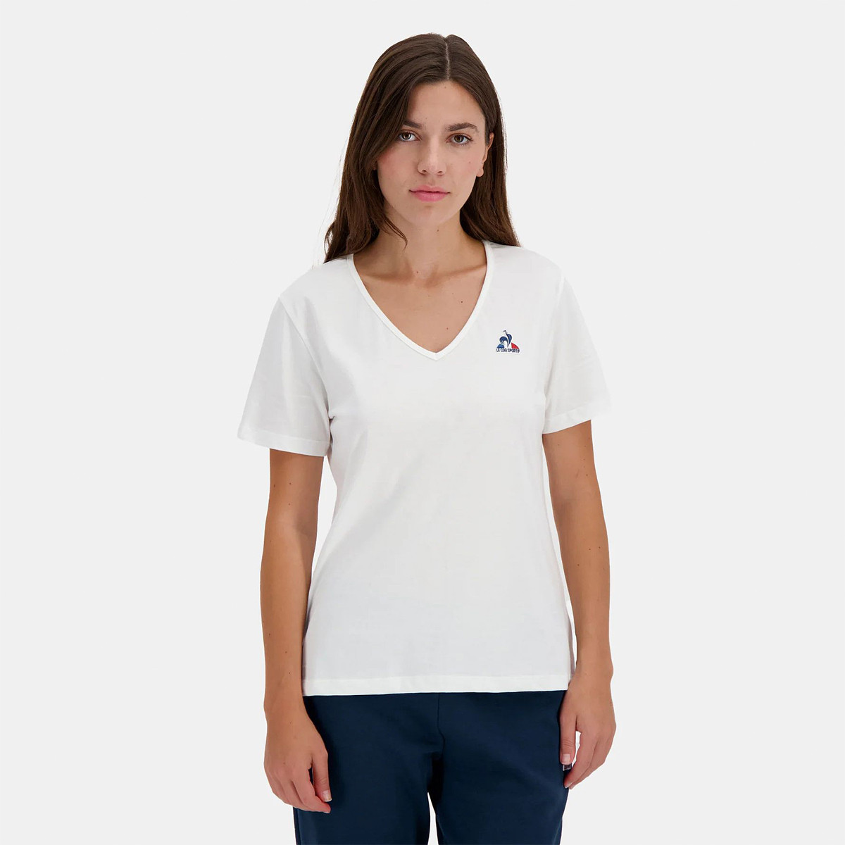 T-SHIRT LE COQ SPORTIF FEMME ESSENTIEL COL V