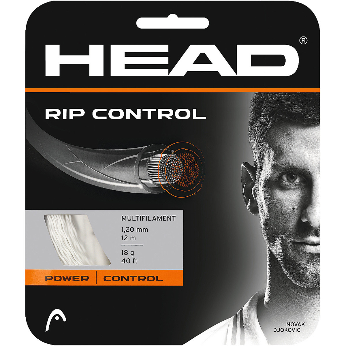 Cordage Head RIP Control Blanc (12m)