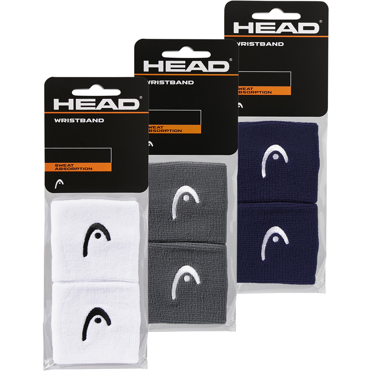 PAIRE DE SERRE POIGNETS HEAD SIMPLE LARGEUR 2.5"