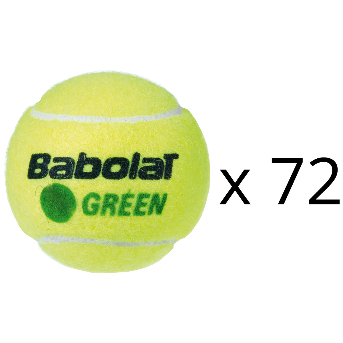 RECHARGE 72 BALLES BABOLAT GREEN
