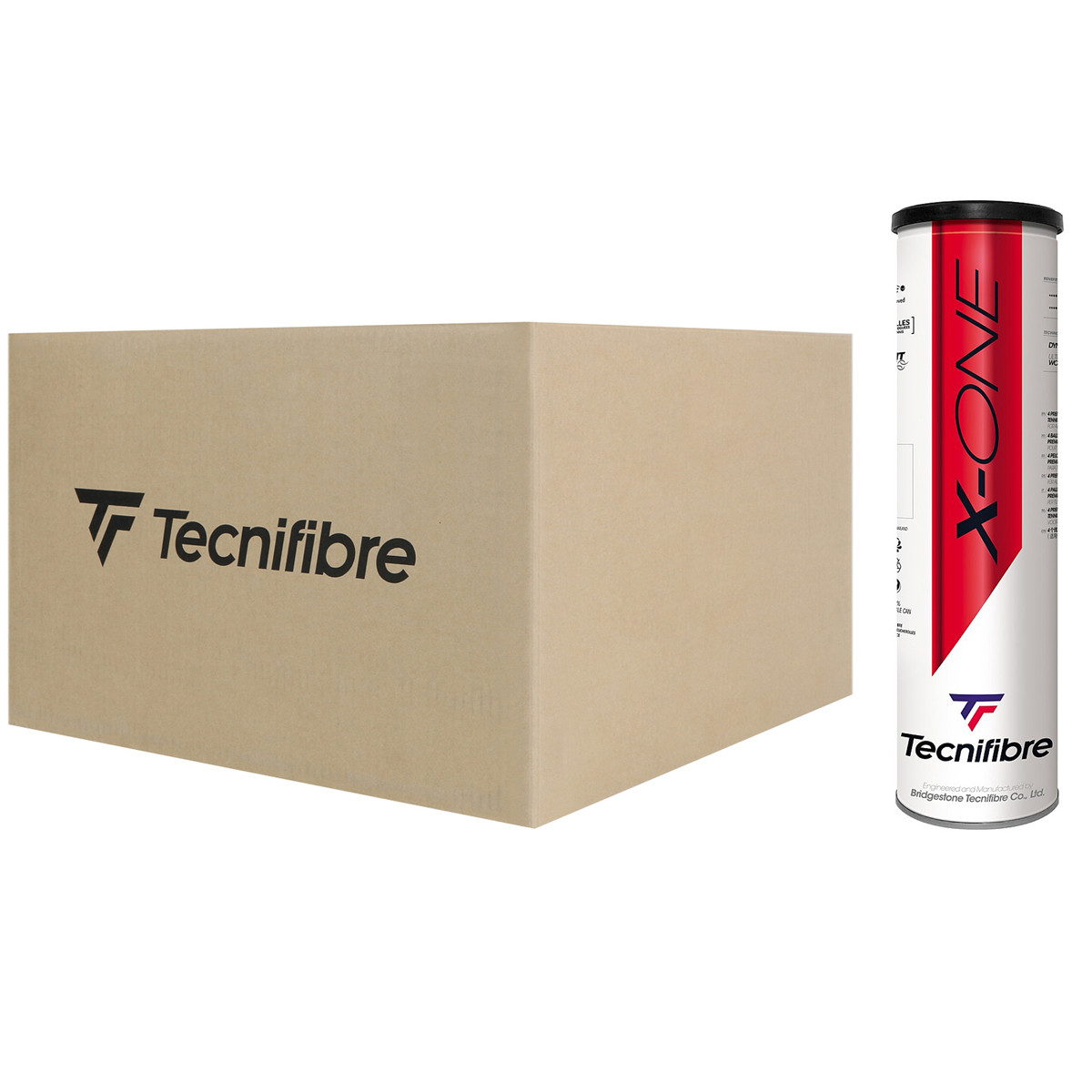 Carton De 36 Tubes De 4 Balles Tecnifibre X-One