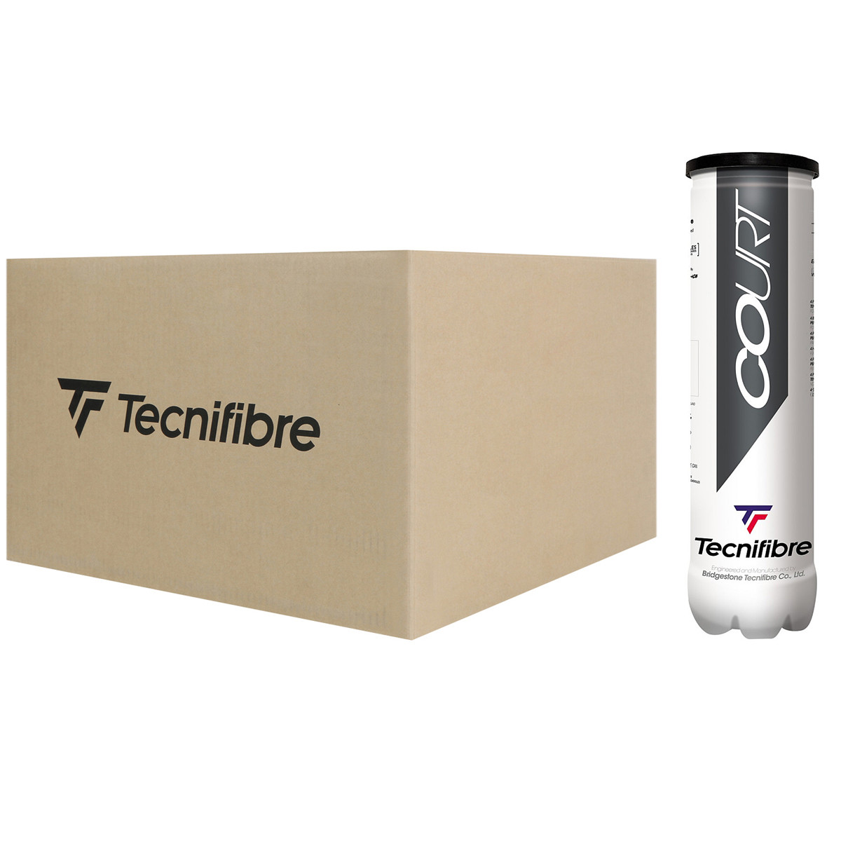 CARTONS DE 36 TUBES DE 4 BALLES TECNIFIBRE COURT