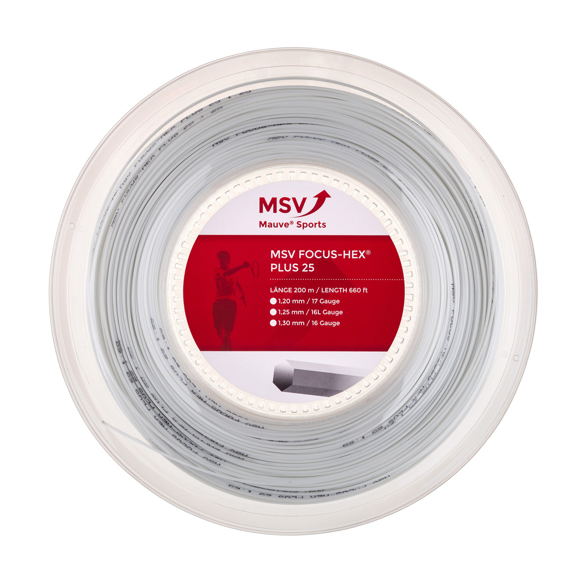 Bobine MSV Focus Hex Plus 25 Noir (200 Mètres)