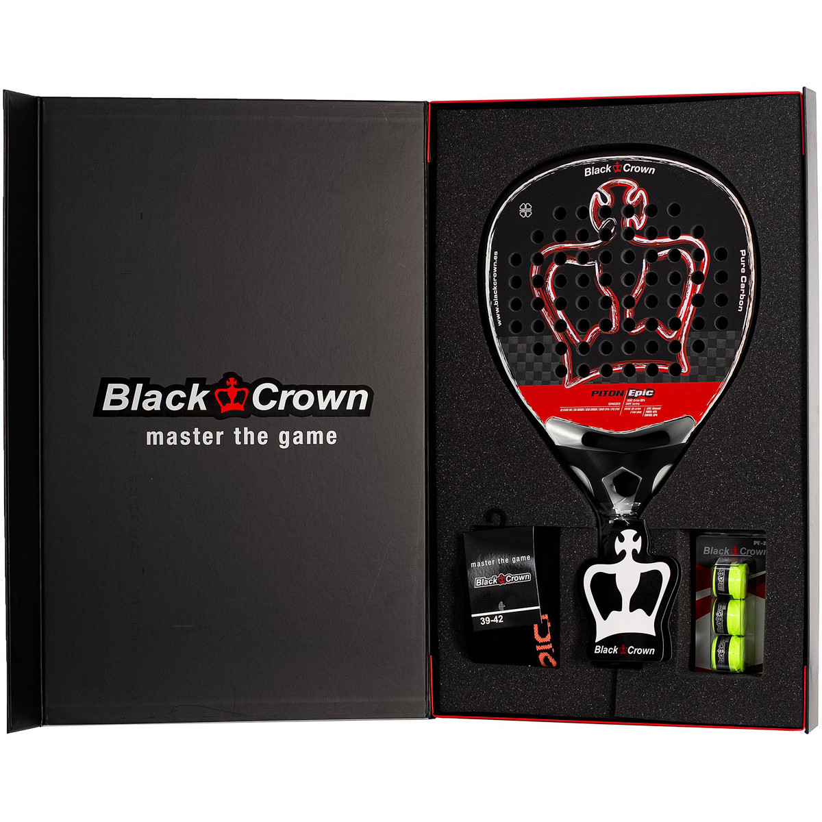 RAQUETTE DE PADEL BLACK CROWN PITON EPIC
