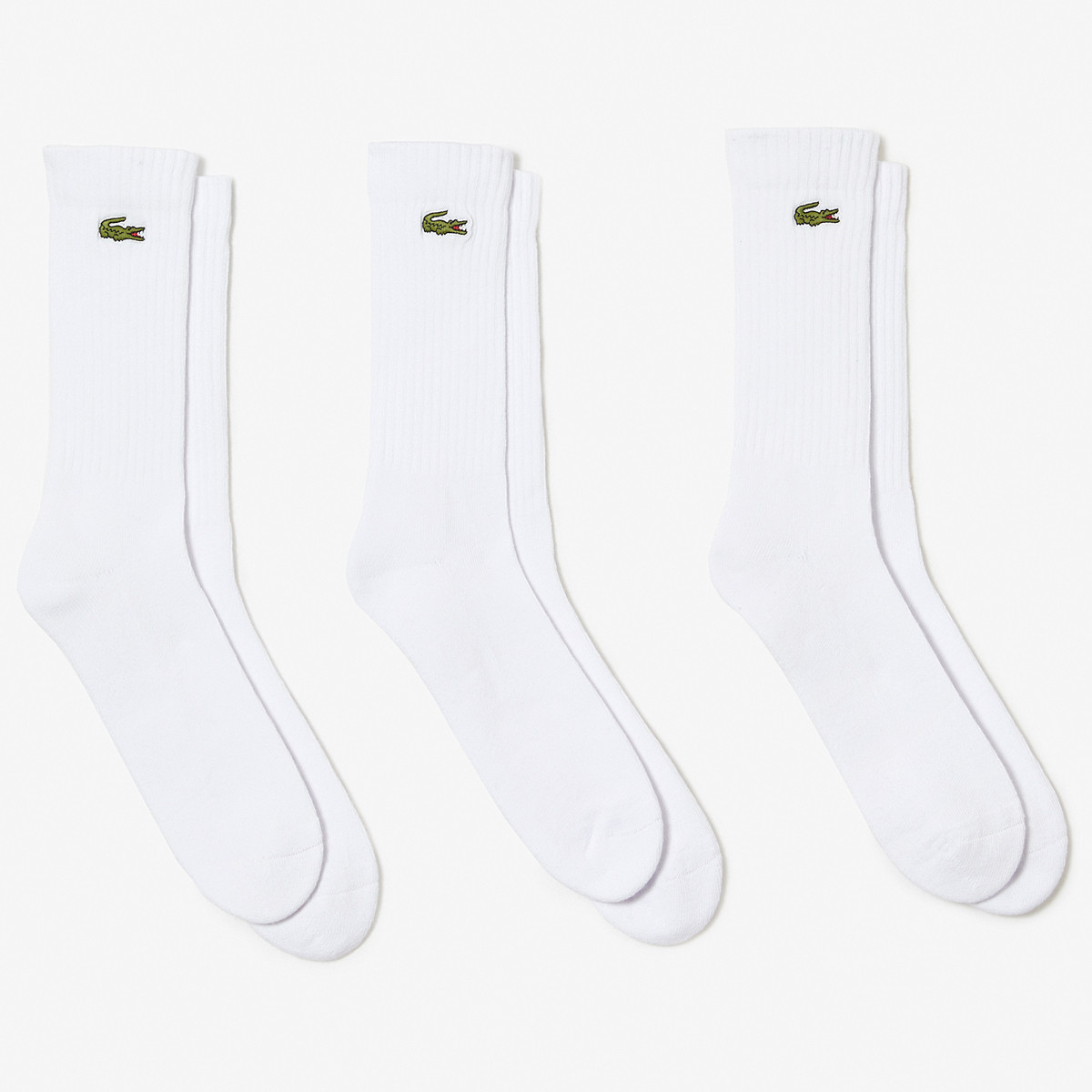 3 PAIRES DE CHAUSSETTES LACOSTE ATHLETE (MID)