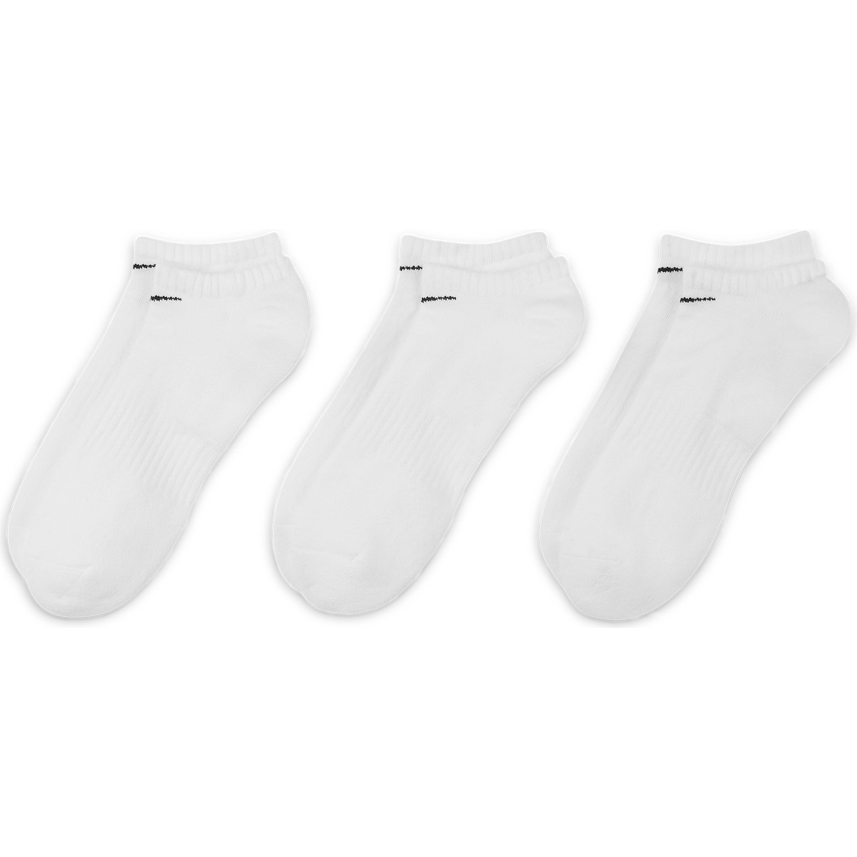 3 Paires De Chaussettes Nike Cushion Basses Blanches