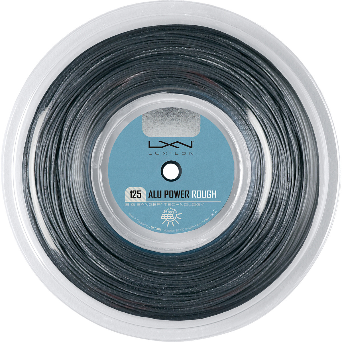 Bobine Luxilon Big Banger Alu Power Rough 1.25mm Gris (200 Mètres)
